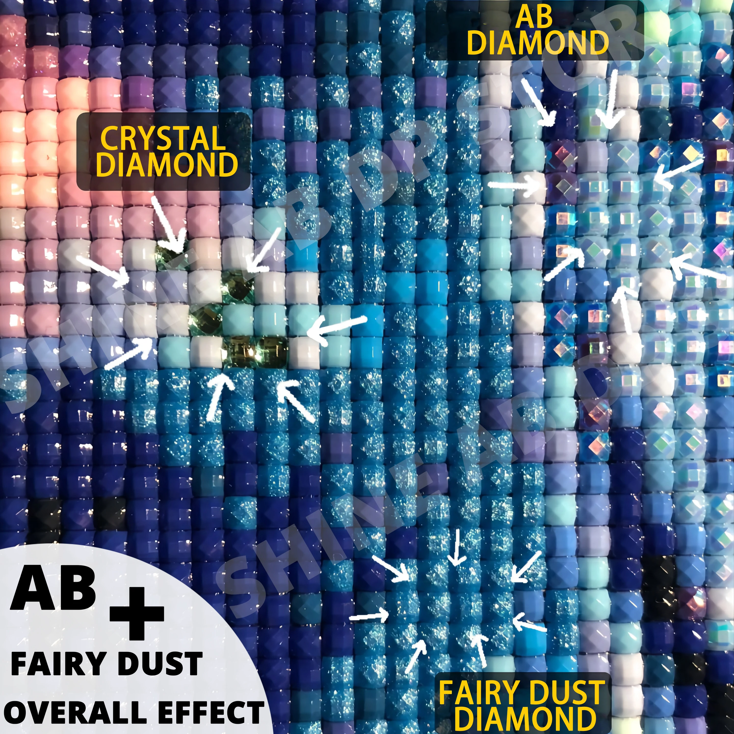 Resin AB Fairy Dust 5D DIY Diamond Embroidery Cross New Arrival Mosaic Shoe Landscape Kits Art Flower Painting Hat Handicraft - Image 4